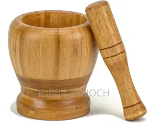 Premium Bamboo Mortar and Pestle Set