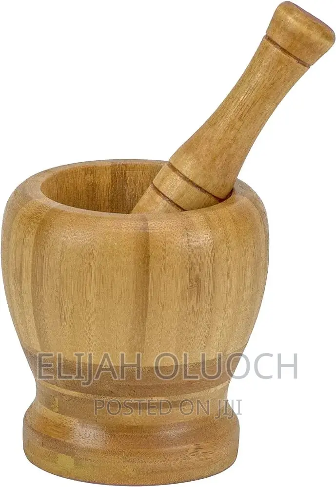 Premium Bamboo Mortar and Pestle Set