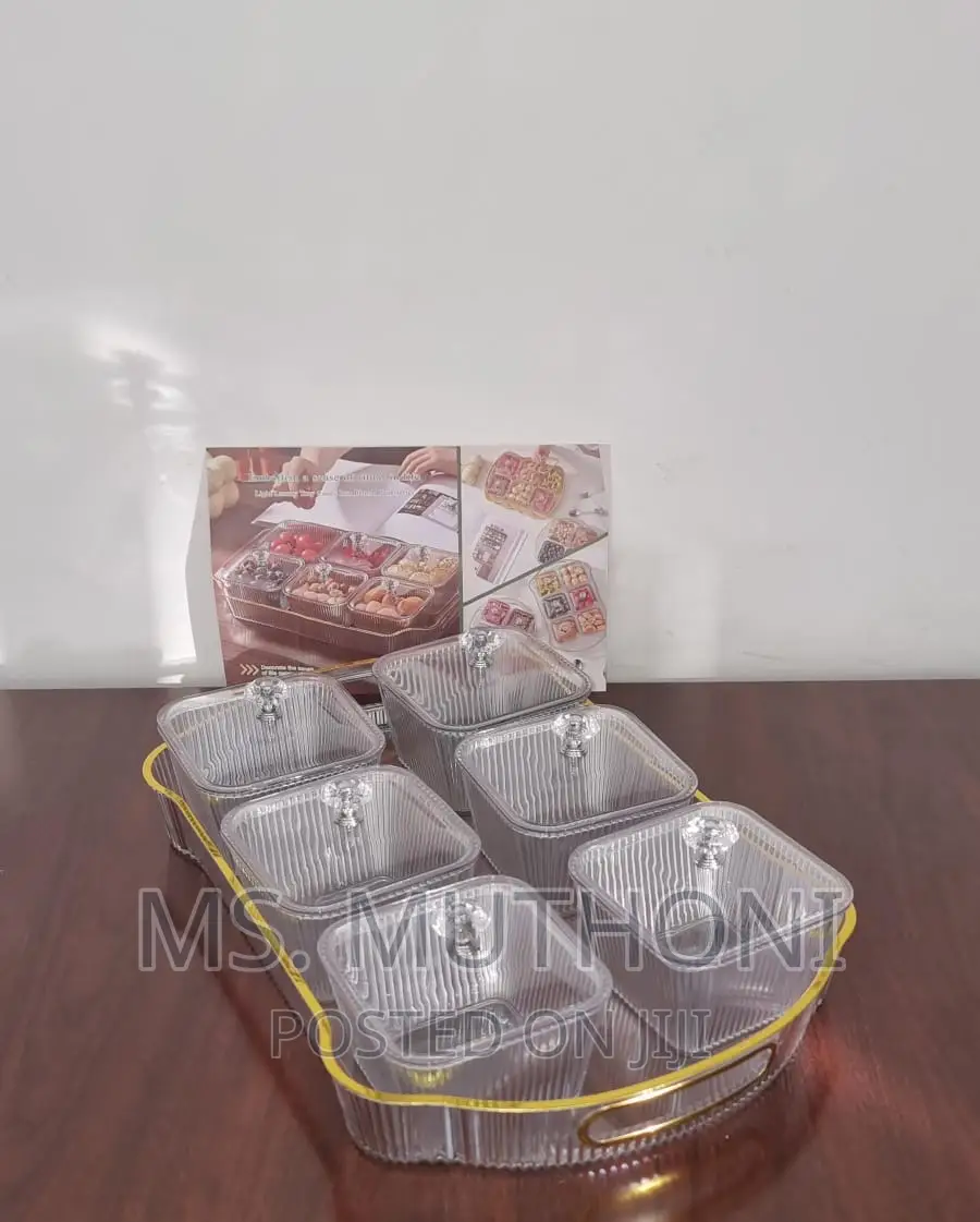 40x25cm Acrylic Tray + 6pcs 420ml Candy Boxes