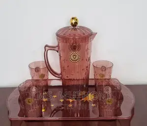 Acrylic Water Sets a Tray, 2.3L Jug, 4 Tumblers 2