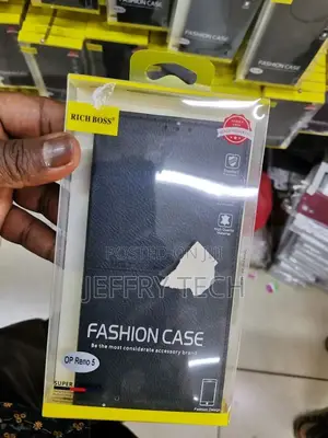 Rich Boss Leather Flip Cover for Oppo Reno5 - Black ATAR-227