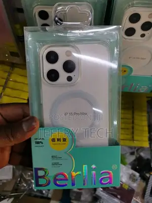 Berlia Transparent Magsafe Protective Case iPhone 15 Pro Max