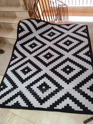 3d 5*8ft Black and White Luxurious Carpet
