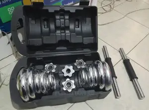20kg Adjustable Chrome Cast Dumbbell Set