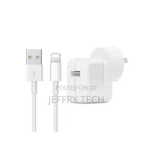 12W USB Charger + USB to 8 Pin Data Cable for iPad