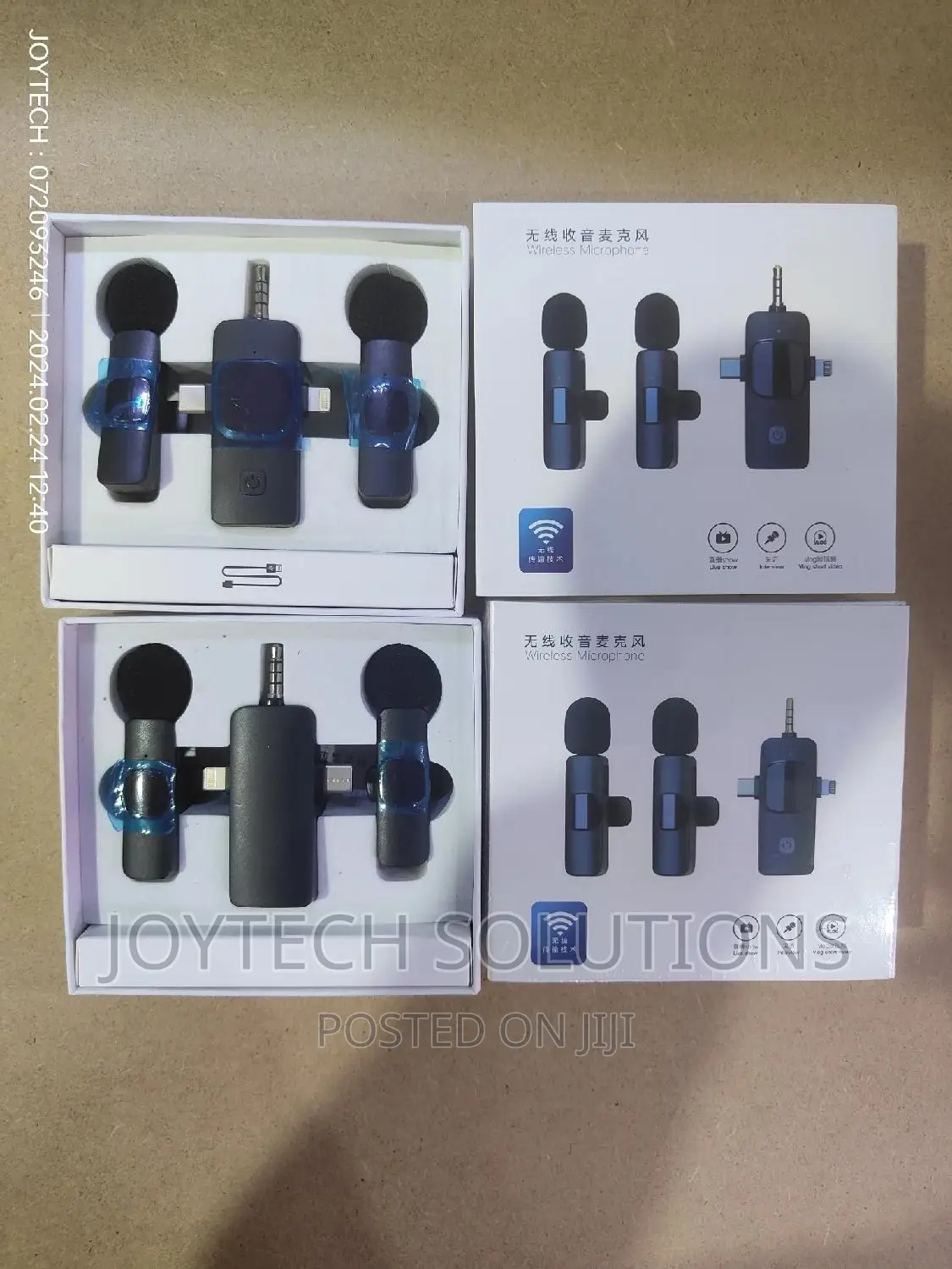 Camera Wireless Lapel Microphone. Android, Type C, iPhone