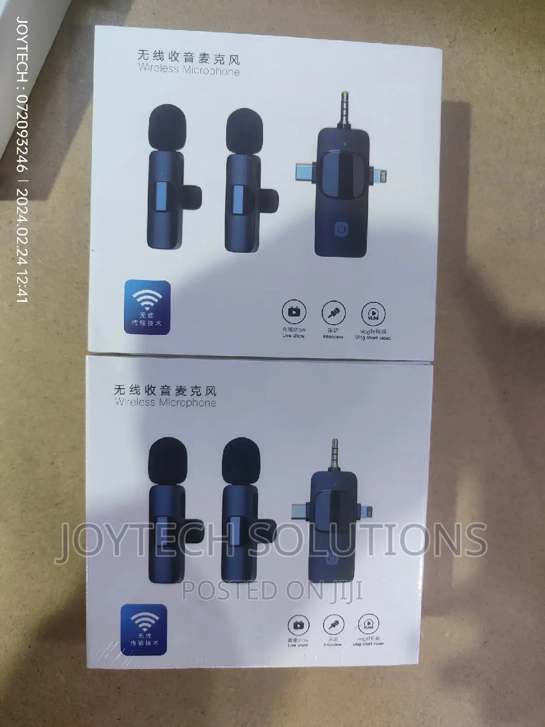 Camera Wireless Lapel Microphone. Android, Type C, iPhone