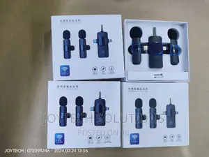 Wireless Lavalier Lapel Collar Microphone. iPhone, Type C