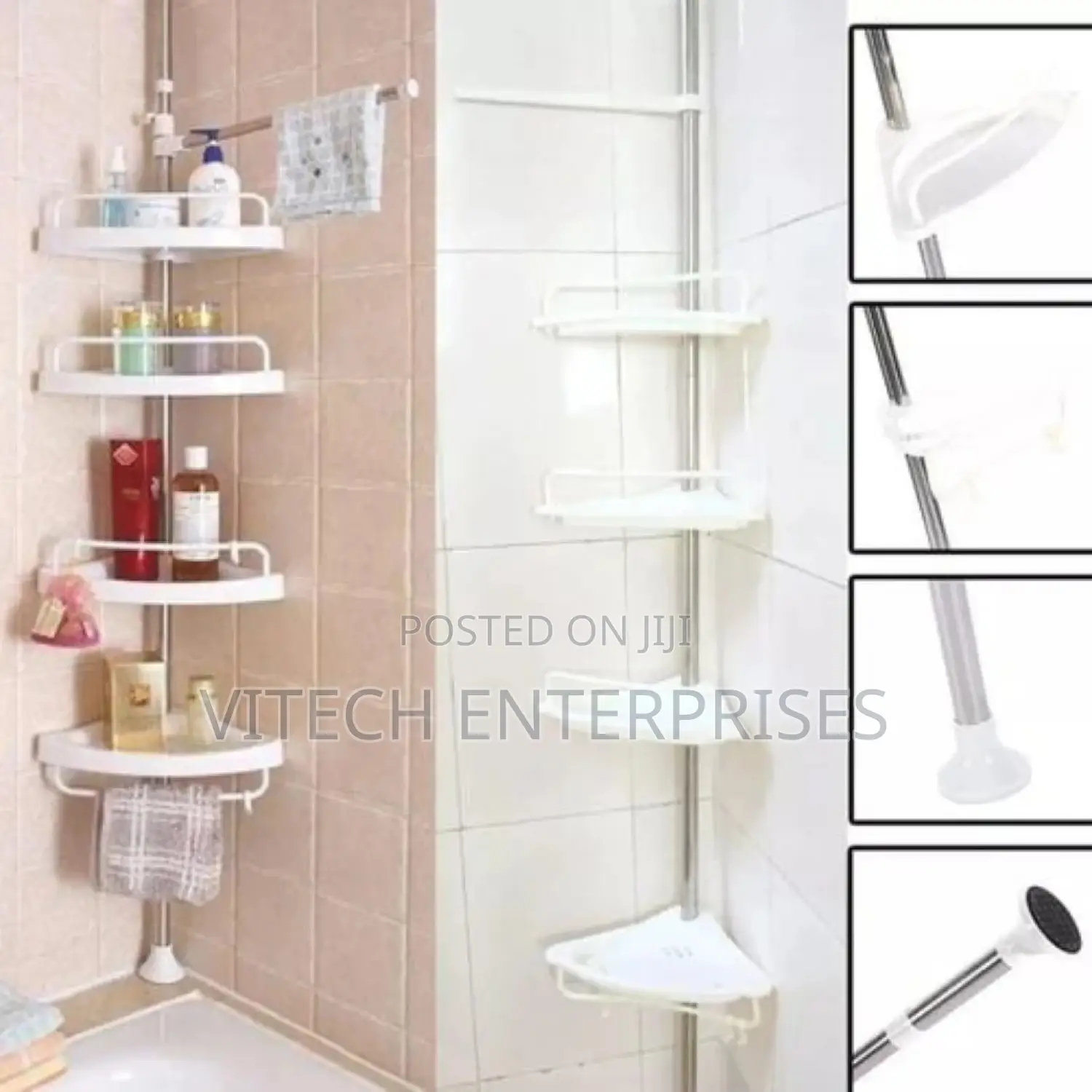 Multifunctional Telescopic Bathroom Corner Rack