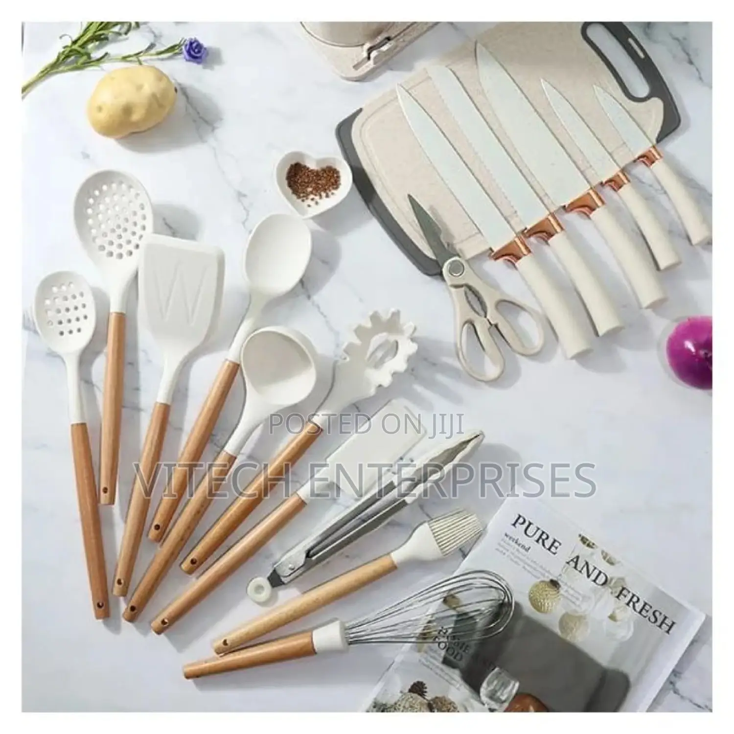 19 PCS Silicone Spoon