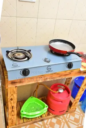 Eurochef Metal Gas Stove, 2 Burners Gas Cooker, Table Top