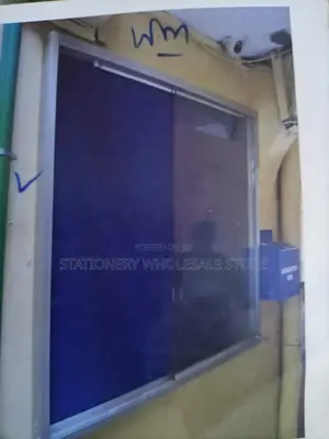 Glass Sliding Pinboard 1.5m By 1.2m Wall Mount