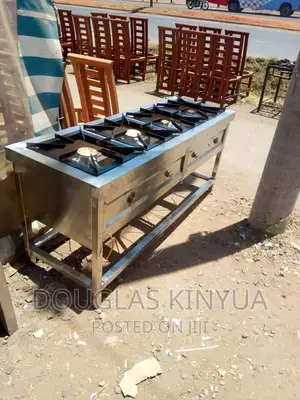 Stainless Steel Commercial Gas Cooker 4burners: 