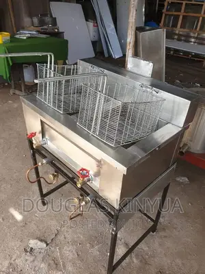 Gas Double Fryer Stainless Steel: .