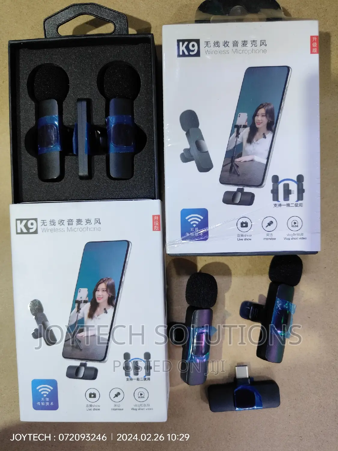 Dual Type C Lavalier Wireless Microphone. Wireless Mic.