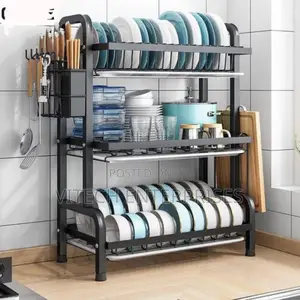3 Tier High Quality Carbon Steel Dish Rack