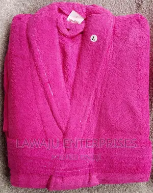 Fuscia Cotton Bathrobe
