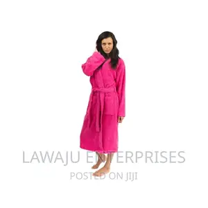 Fuscia Cotton Bathrobe