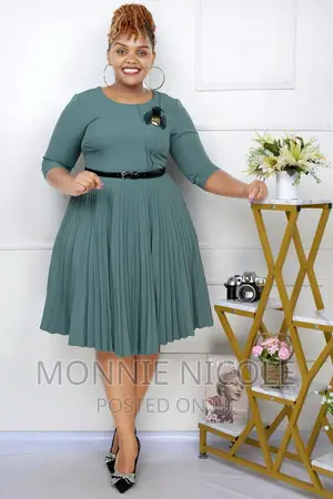 Stylish Plaited Official Dress