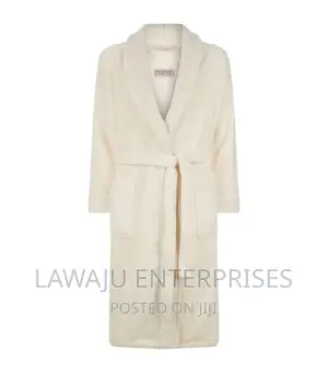 Ivory Cotton Unisex Bathrobe