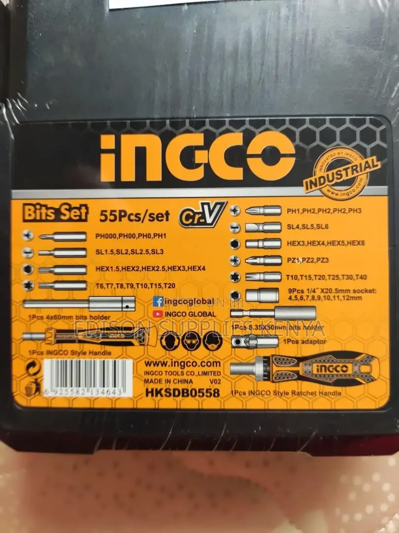Ingco Precision Screwdrivers Set 55pcs Heavy Duty Tips