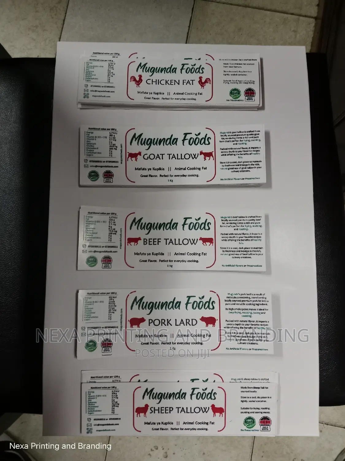 Sav Product Sticky Labels