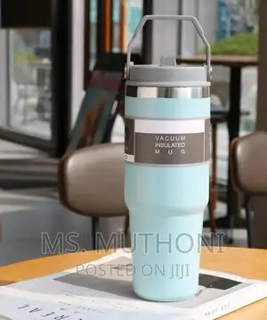 Double Wall 900ml Portable Sippy Cup Thermocup With 3 Option