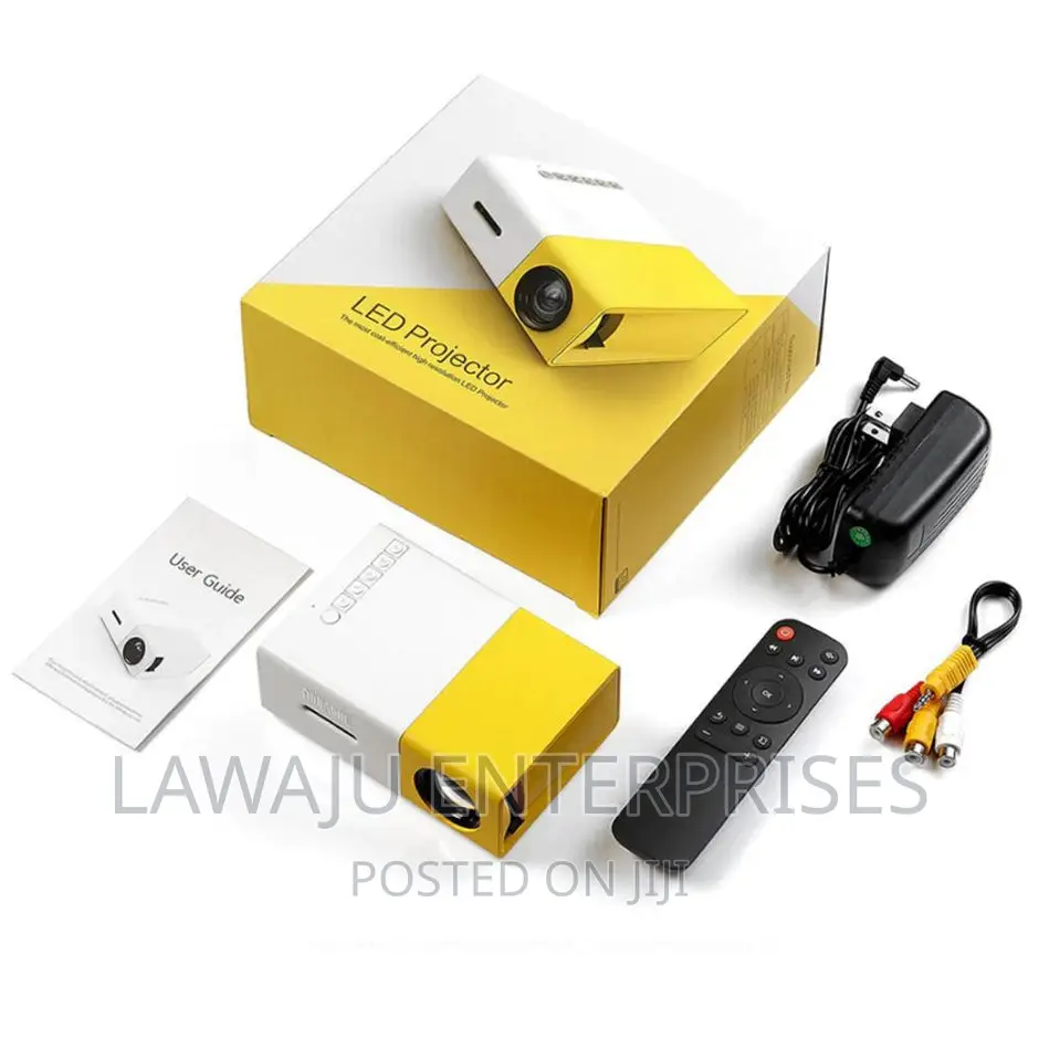 White and Yellow LED Projector