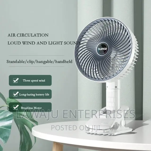Rechargeable Desktop Fan