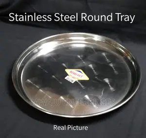35cm Stainless Steel Round Tray