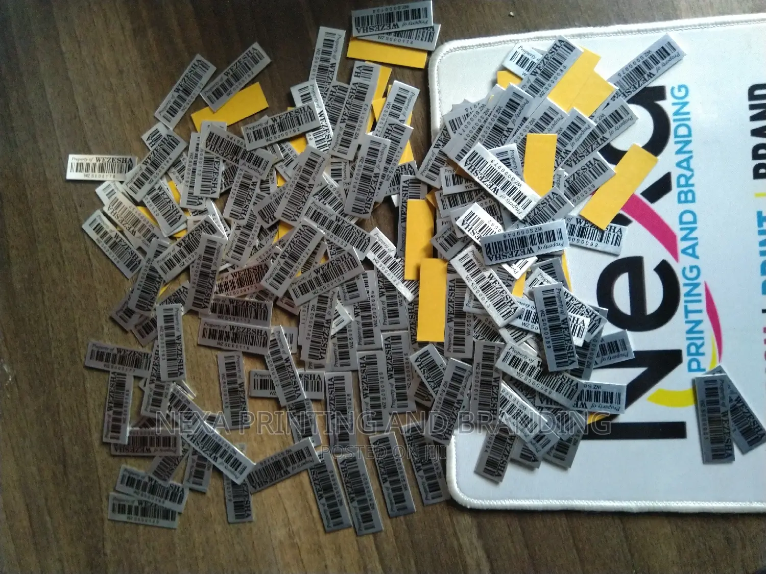 Self Install Aluminum Asset Label Tags