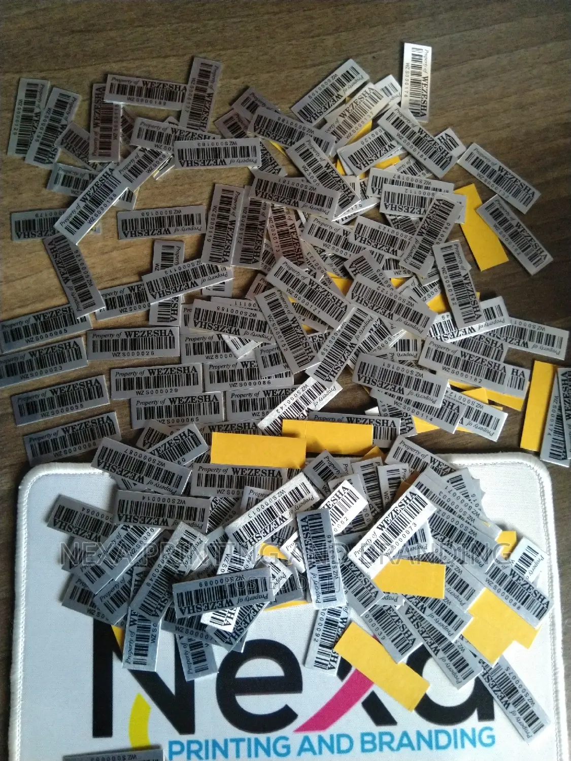 Self Install Aluminum Asset Label Tags