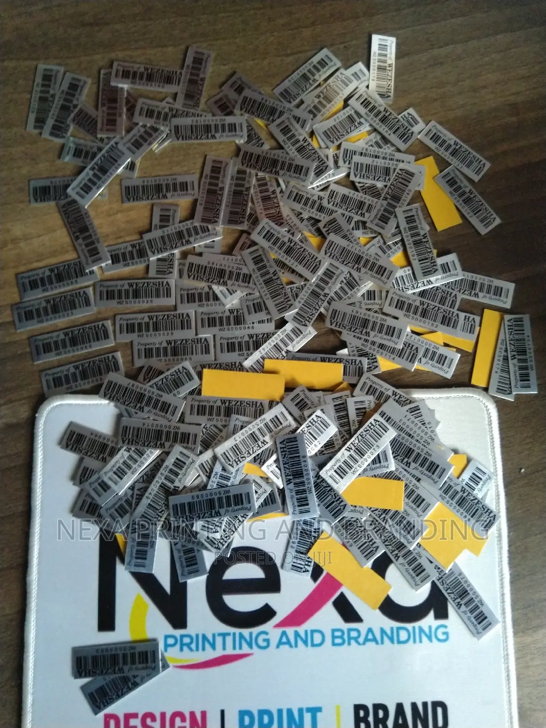 Self Install Aluminum Asset Label Tags