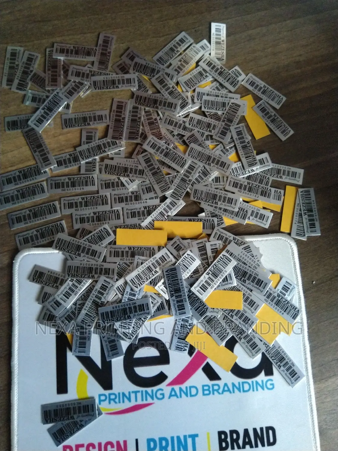 Self Install Aluminum Asset Label Tags