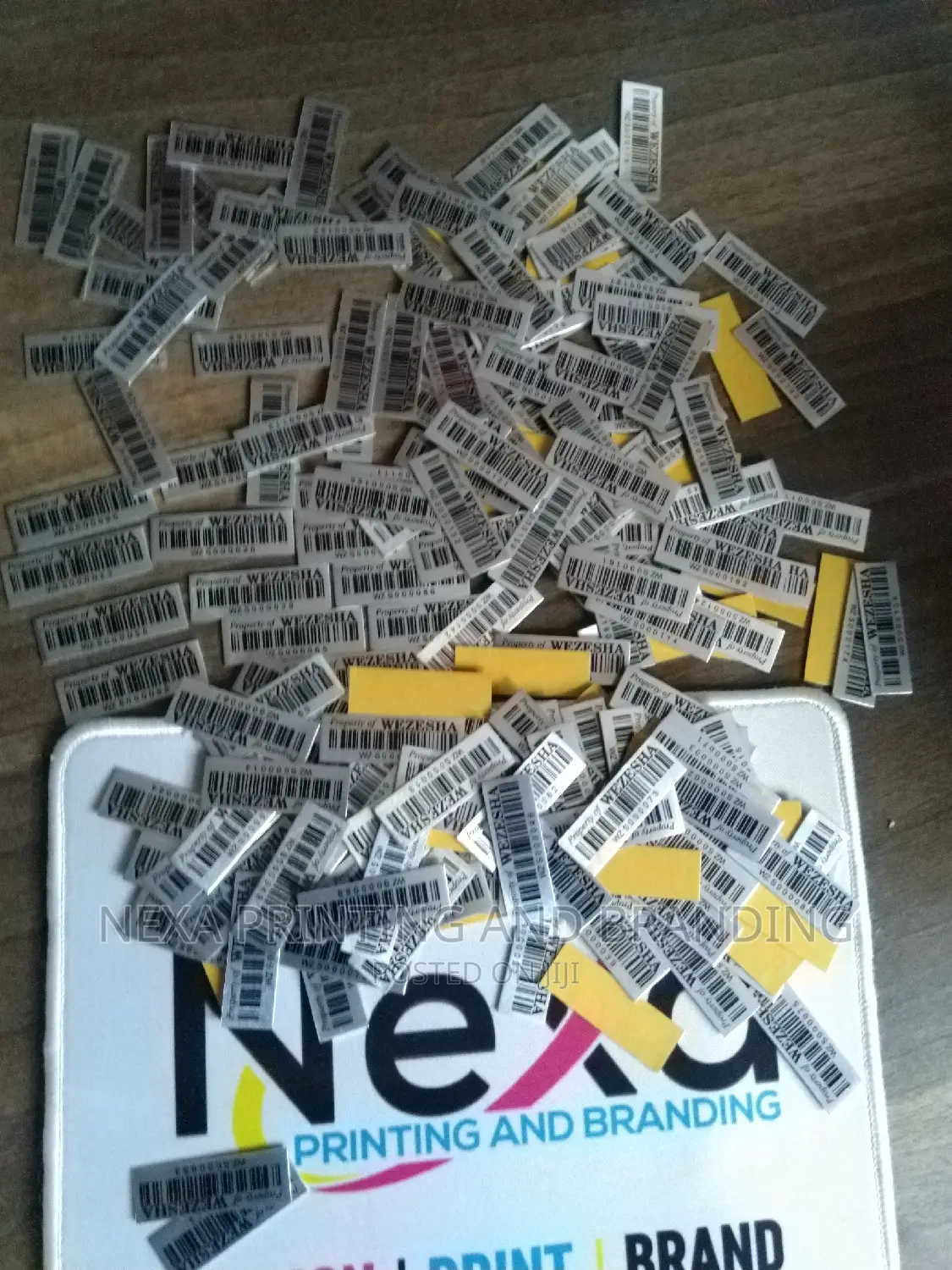 Self Install Aluminum Asset Label Tags