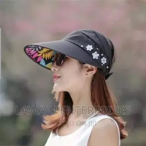 Black Sun Visor Hat