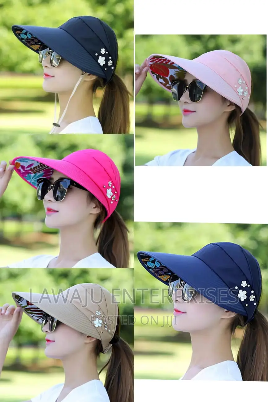 Black Sun Visor Hat