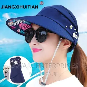 Navy Blue Sun Visor Hat