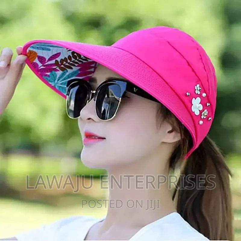 Hot Pink Sun Visor Hat