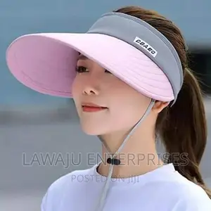 Grey-Pink Sun Hat