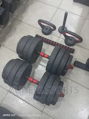 40kg Dumbbell Barbell Kettlebell Set Adjustable Home Workout