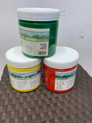Acrylic Paints Red, Blue, Green 500ml Acrylic Paints