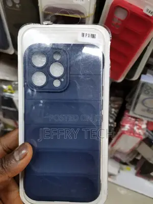 iPhone 14 Pro Max Puff Case-Clear Blue