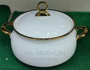 *3pcs 3ltr Gold Finishing Ceramic Serving Bolws