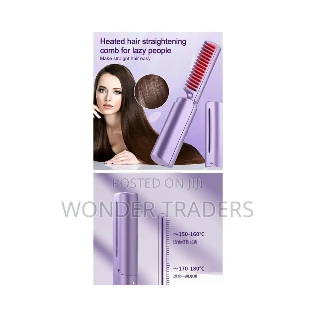 Rechargeable Hair Straightener Comb