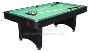 Pooltable 7ft With Green Velvet Play Surface on MDF
