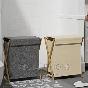 Foldable Laundry Hamper With Cover Lid*