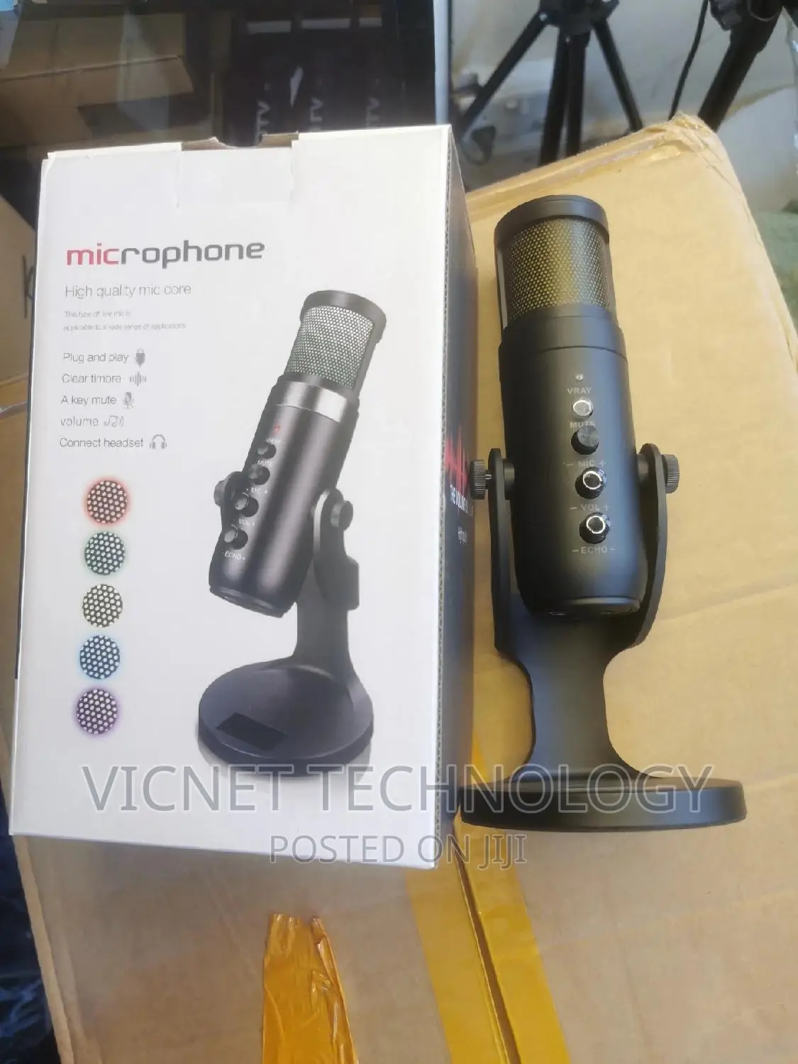 RGB Lightning Professional Desktop Microphone