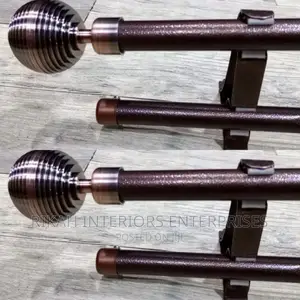 Brown Juakali Power Coated Juakali Curtain Rods Curtain Rods
