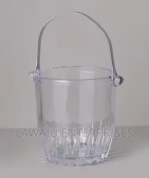 Heavy Glass Ice Bucket